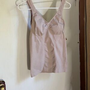 Elegant Beige Sleeveless Top
